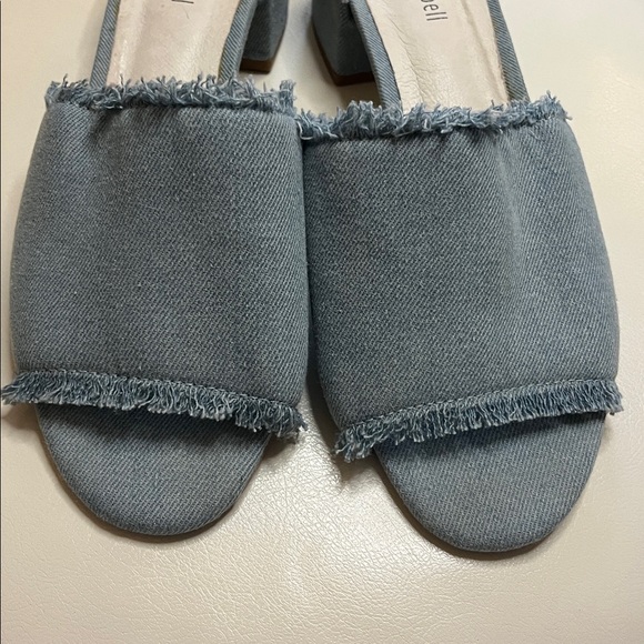 Anthropologie Jeffery Campbell Denim Slides Size 9 - Picture 4 of 12